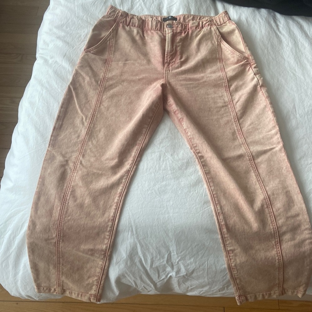 NWOT 7 for all Mankind coral jeans